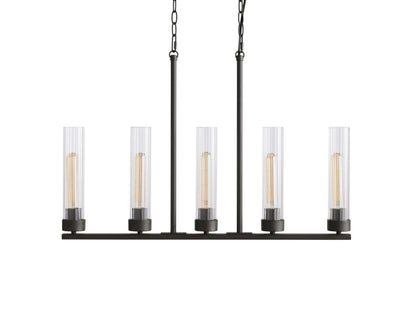 Andreas Modern Glass Linear Chandelier