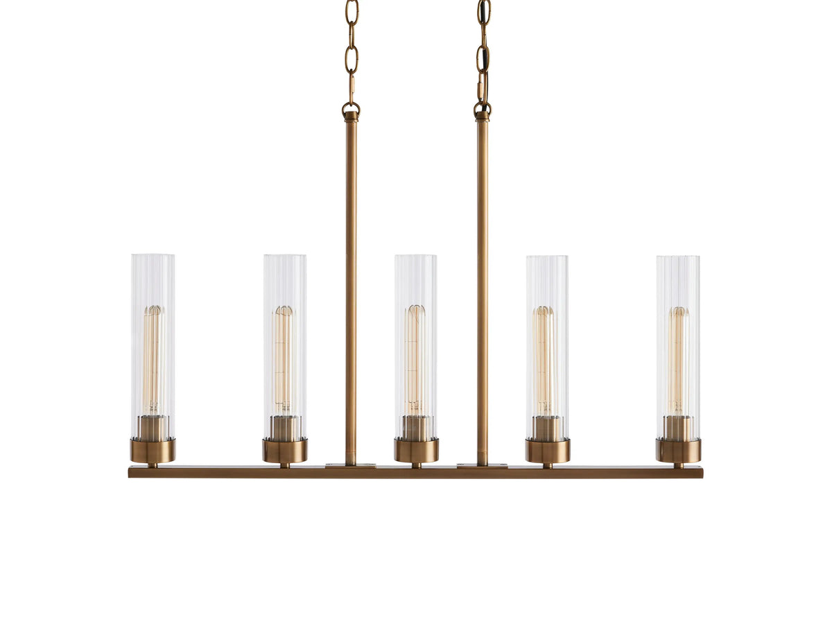 Andreas Modern Glass Linear Chandelier