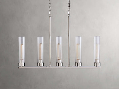 Andreas Modern Glass Linear Chandelier