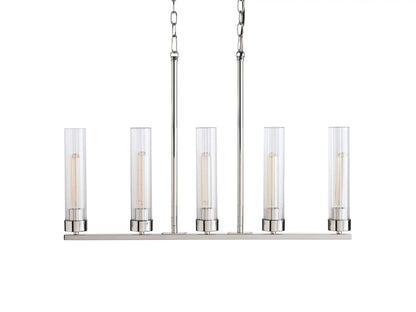 Andreas Modern Glass Linear Chandelier