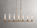 Andreas Modern Glass Linear Chandelier