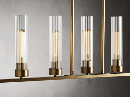 Andreas Modern Glass Linear Chandelier