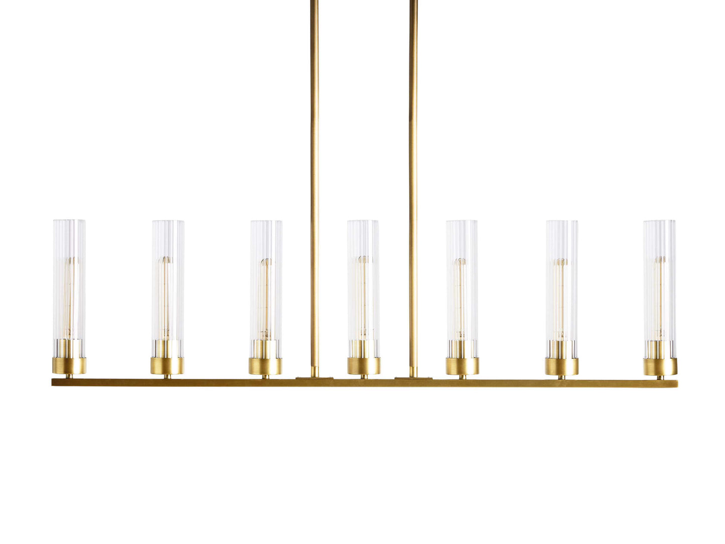 Andreas Modern Glass Linear Chandelier