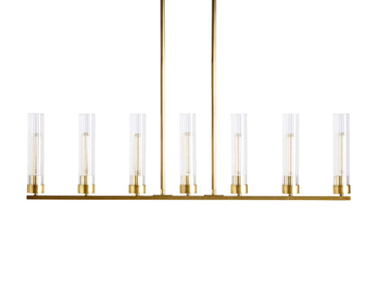 Andreas Modern Glass Linear Chandelier