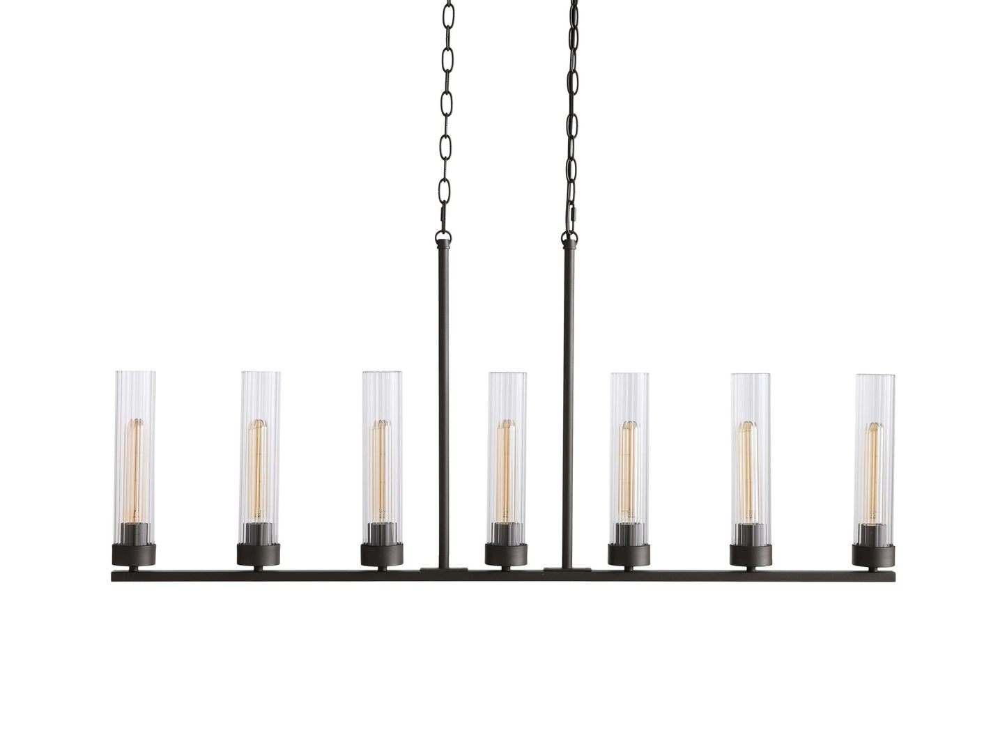 Andreas Modern Glass Linear Chandelier