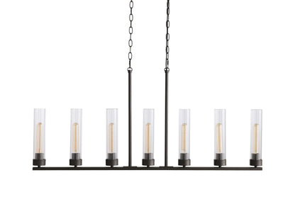 Andreas Modern Glass Linear Chandelier