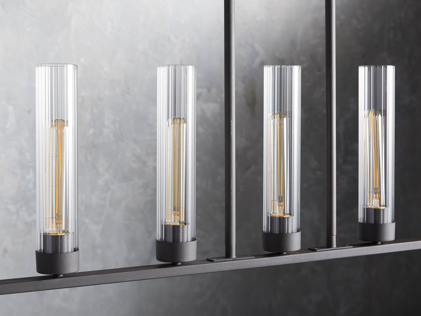 Andreas Modern Glass Linear Chandelier