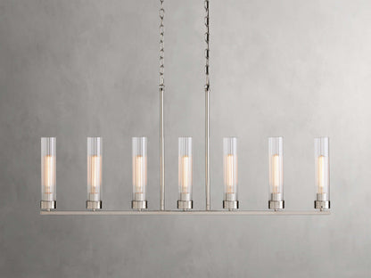 Andreas Modern Glass Linear Chandelier