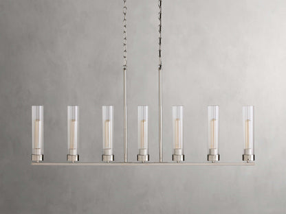 Andreas Modern Glass Linear Chandelier