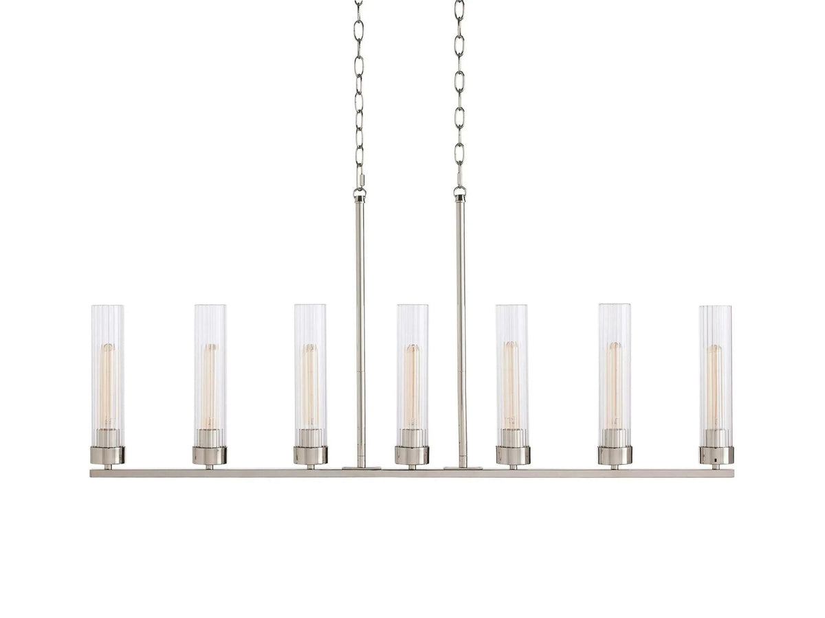 Andreas Modern Glass Linear Chandelier