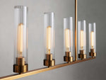 Andreas Modern Glass Linear Chandelier