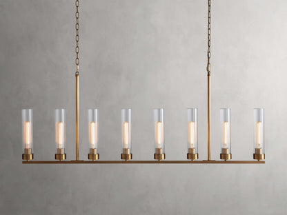 Andreas Modern Glass Linear Chandelier