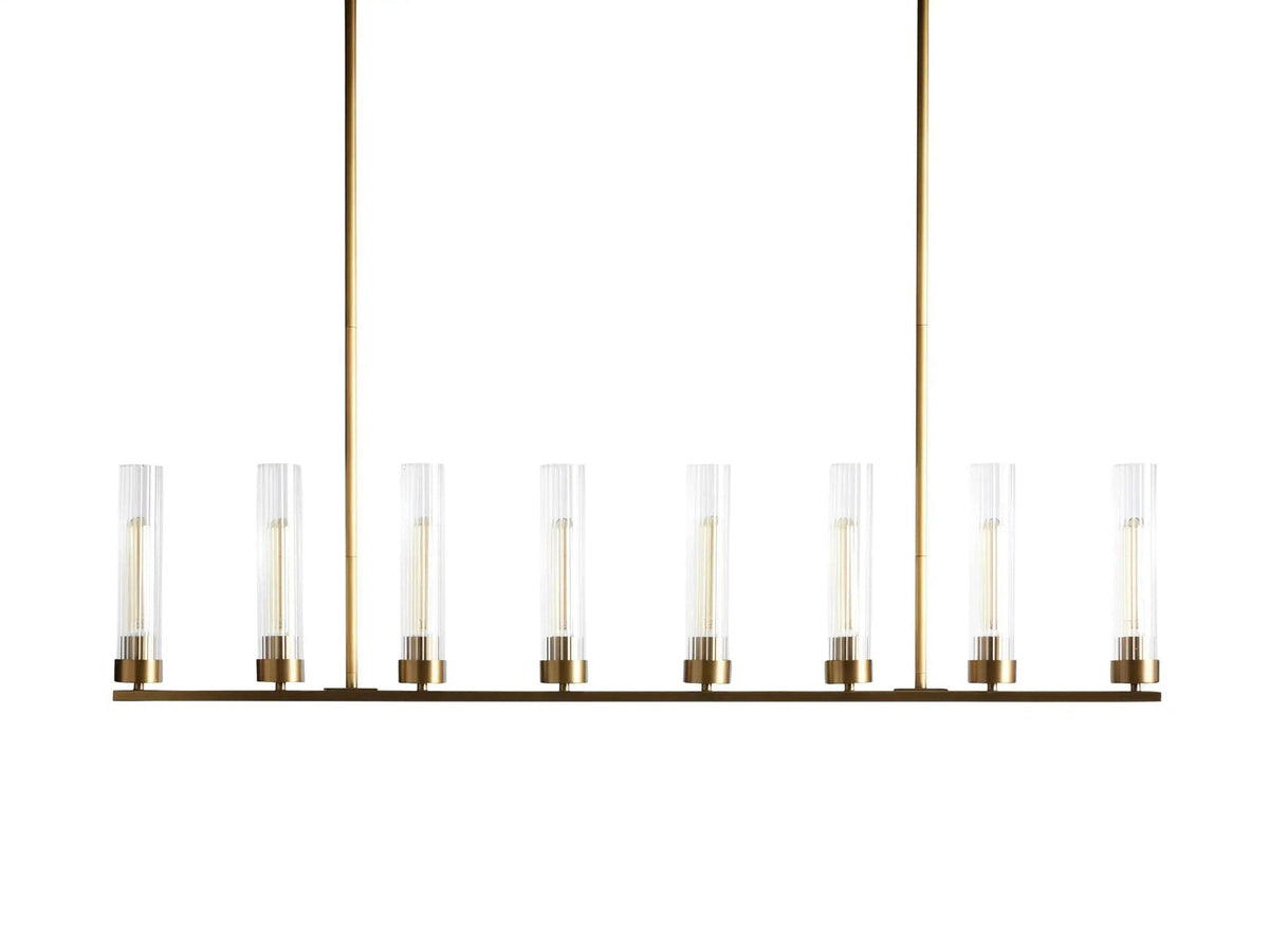 Andreas Modern Glass Linear Chandelier