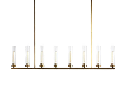 Andreas Modern Glass Linear Chandelier