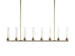 Andreas Modern Glass Linear Chandelier