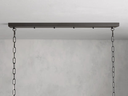 Andreas Modern Glass Linear Chandelier