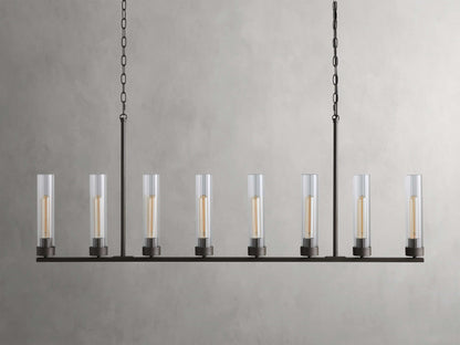 Andreas Modern Glass Linear Chandelier