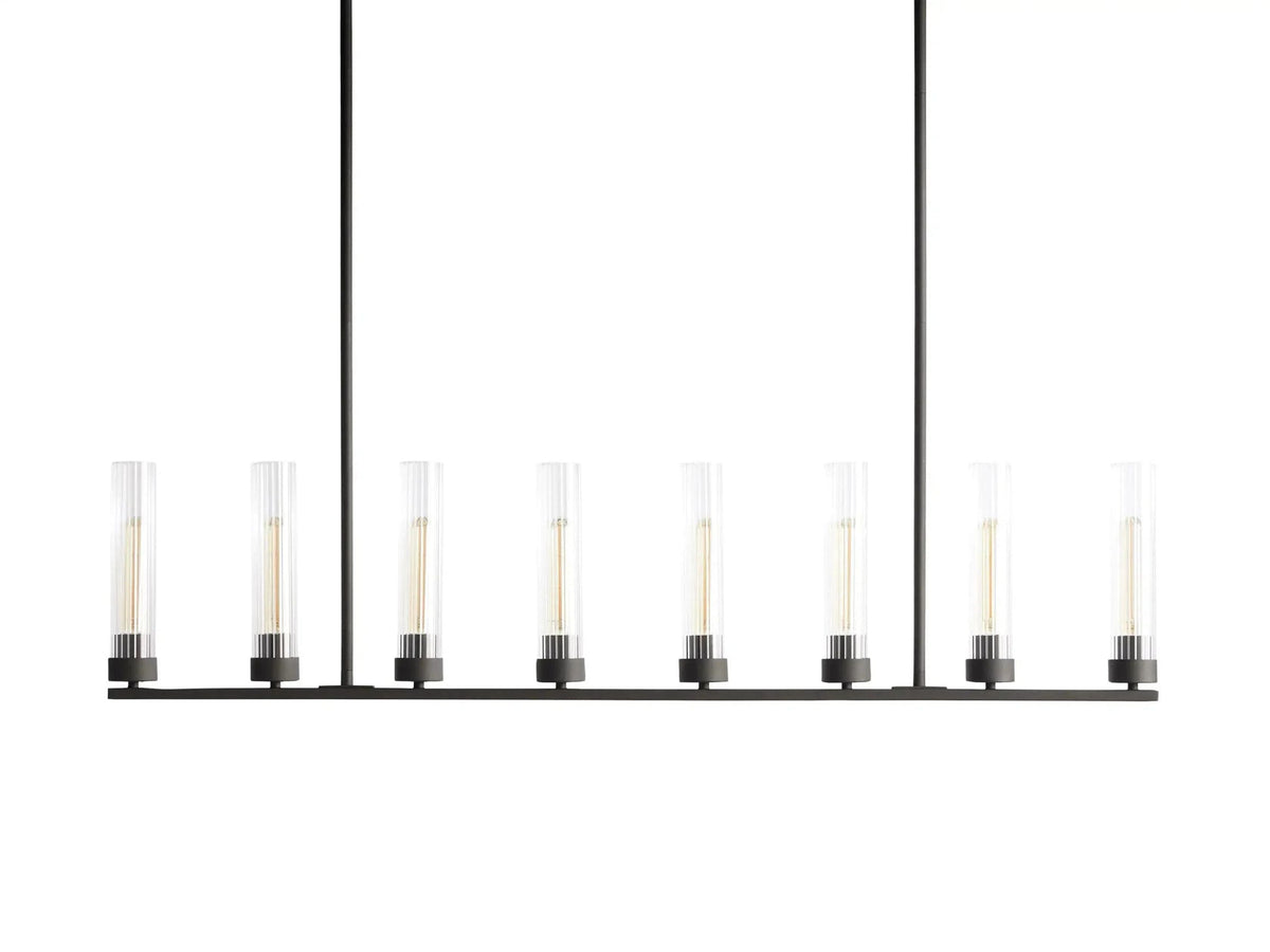 Andreas Modern Glass Linear Chandelier