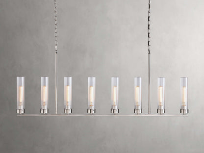 Andreas Modern Glass Linear Chandelier