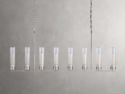 Andreas Modern Glass Linear Chandelier