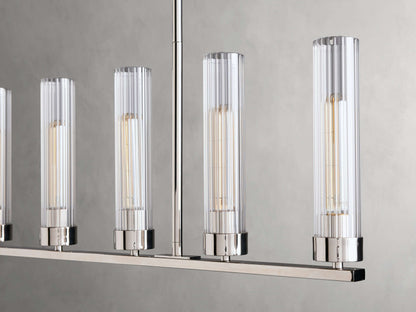 Andreas Modern Glass Linear Chandelier