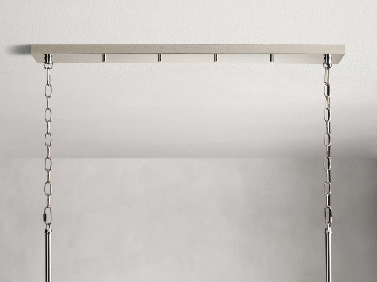 Andreas Modern Glass Linear Chandelier
