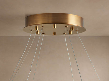 Halima Alabaster Veined Halo Chandelier