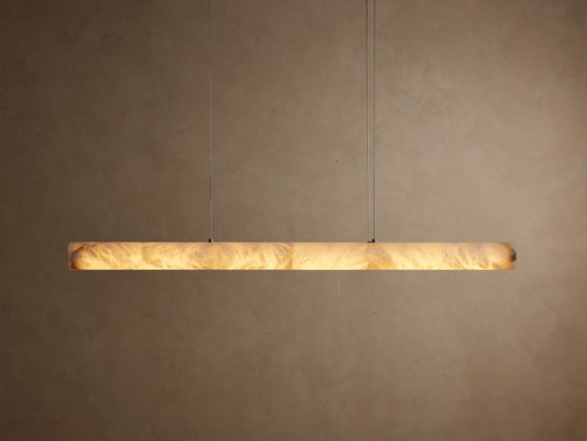 Halima Alabaster Veined Linear Chandelier
