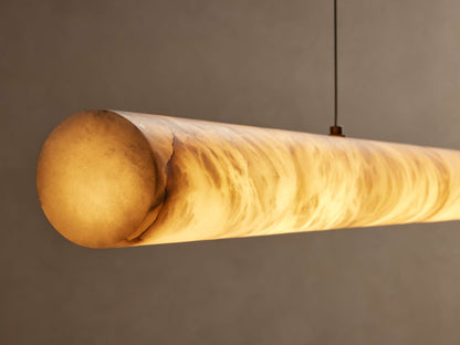 Halima Alabaster Veined Linear Chandelier