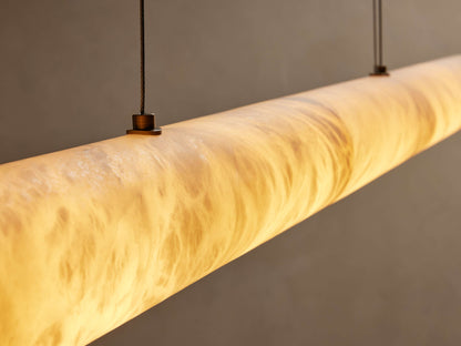 Halima Alabaster Veined Linear Chandelier