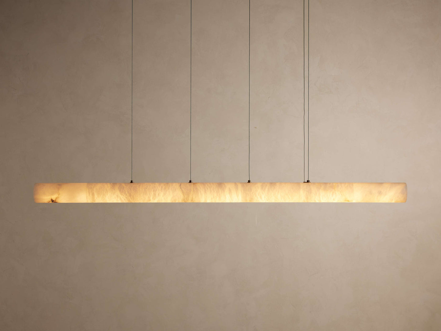 Halima Alabaster Veined Linear Chandelier