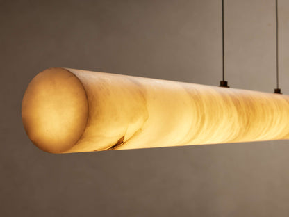Halima Alabaster Veined Linear Chandelier