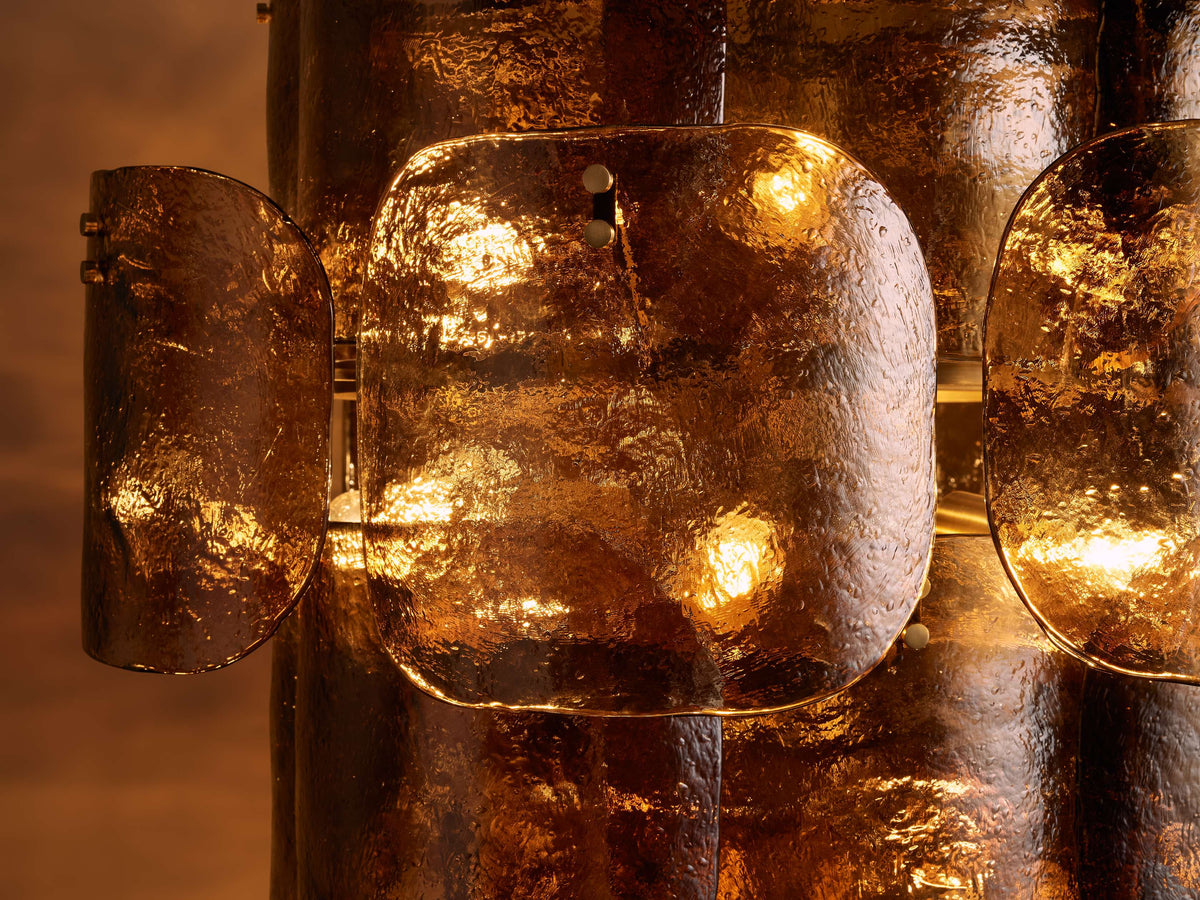 Blaire Molten Glass Round Chandelier