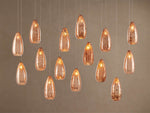 Edda Teardrop Cascade Linear Chandelier