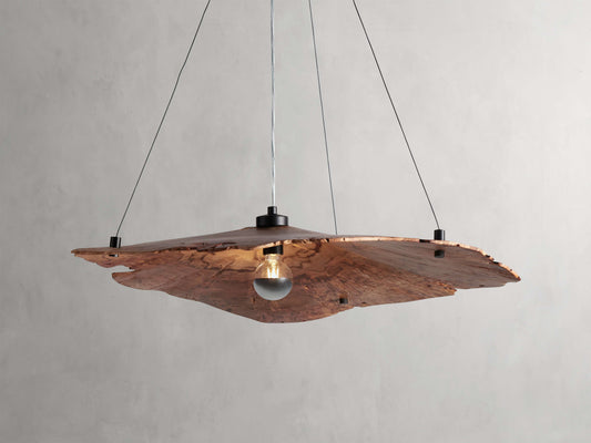 Arruga Natural Wood Dome Chandelier