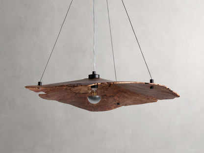 Arruga Natural Wood Dome Chandelier