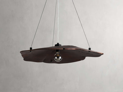 Arruga Natural Wood Dome Chandelier