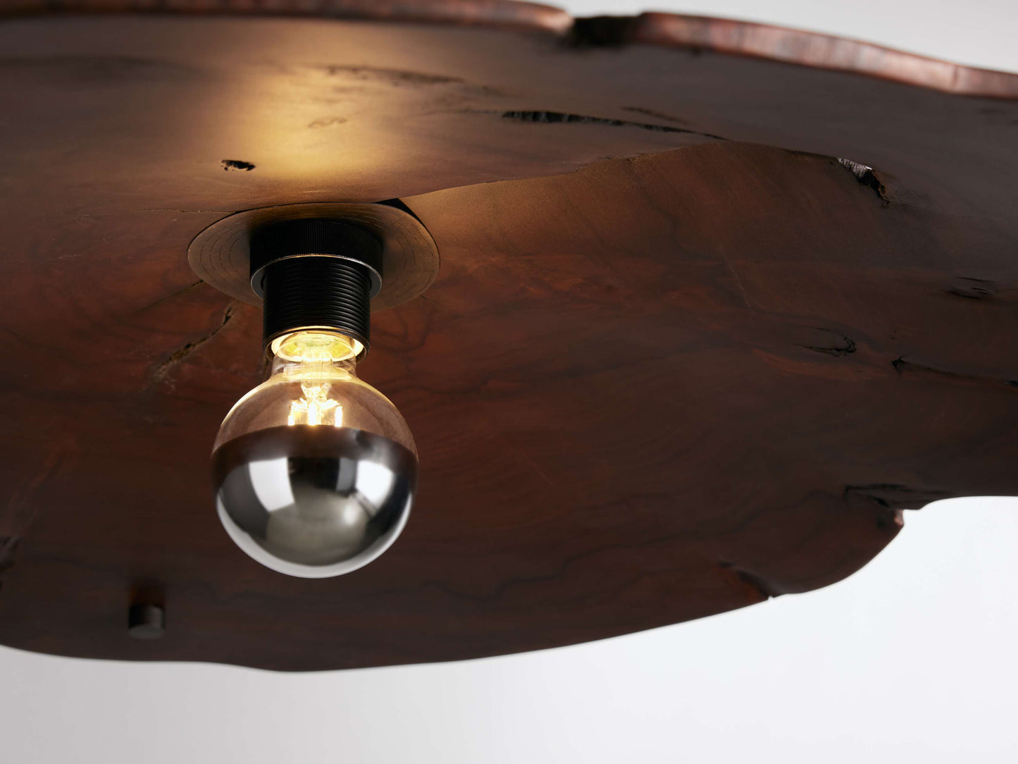 Arruga Natural Wood Dome Chandelier