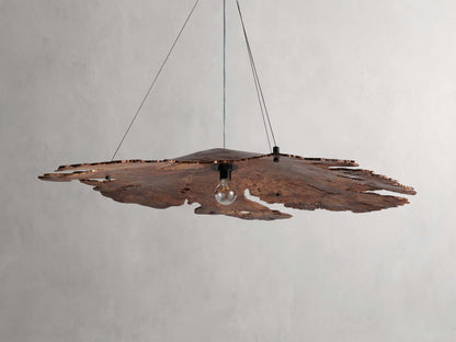 Arruga Natural Wood Dome Chandelier