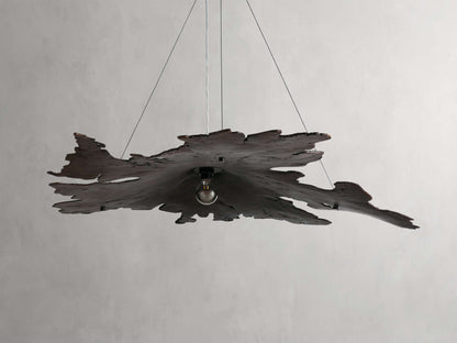 Arruga Natural Wood Dome Chandelier