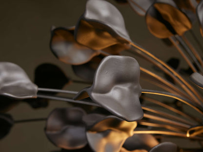 Lunaria Ceramic Leaf Round Chandelier