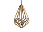 Wooden Prism Natural Frame Chandelier