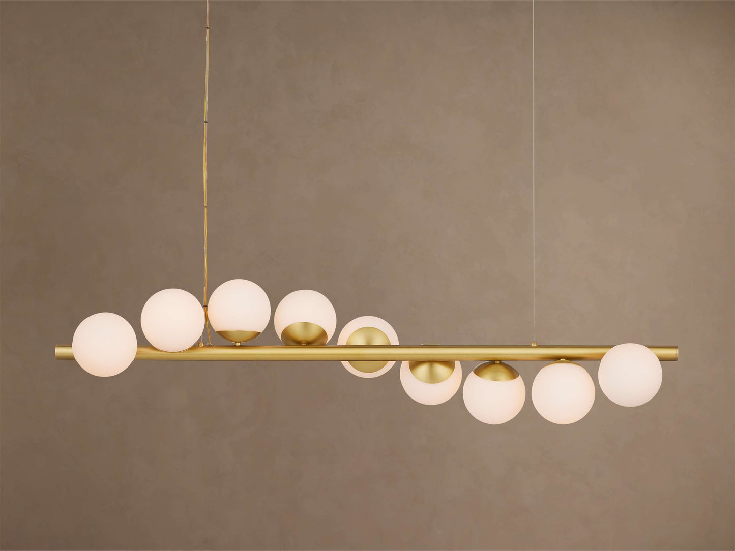 Kinney Sphere Flow Linear Chandelier