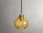 Organic Pebble Glass Pendant Light
