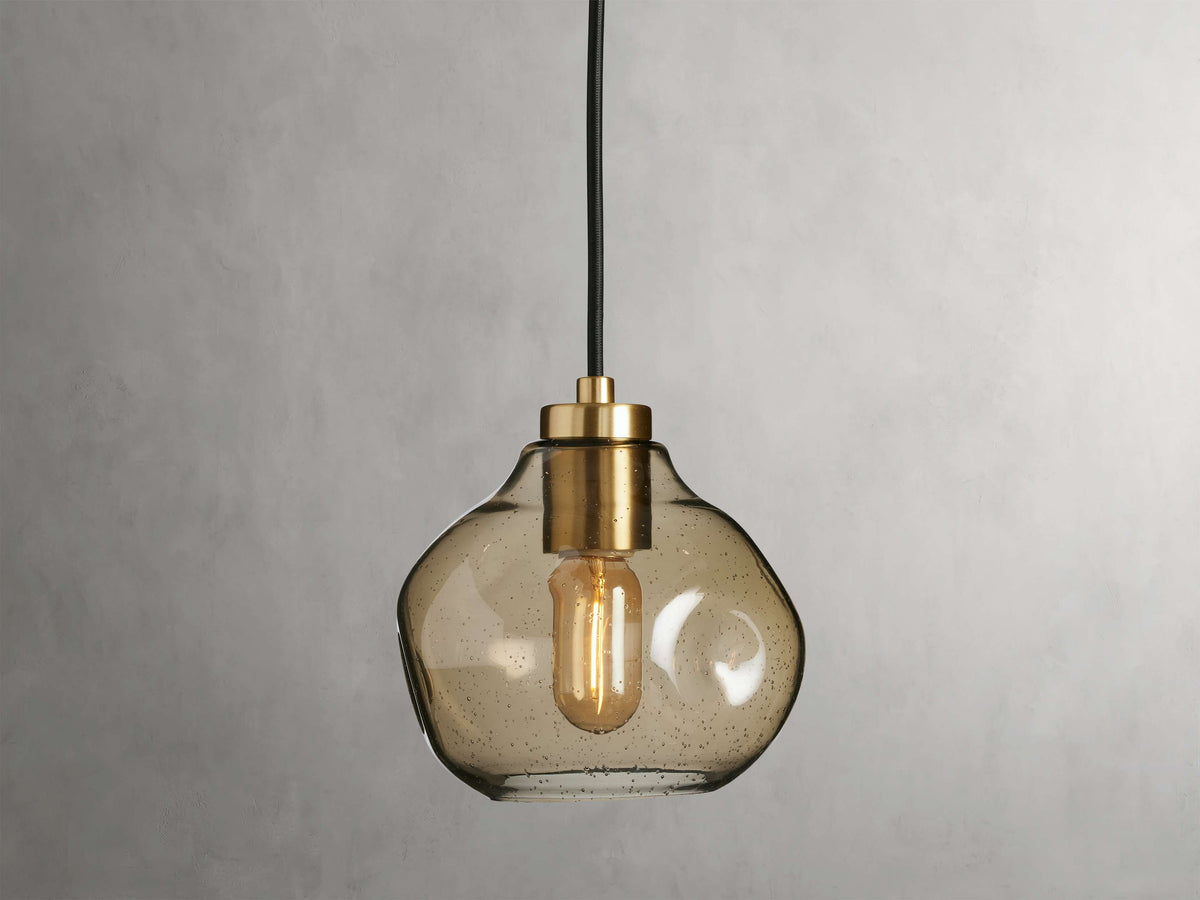Organic Pebble Glass Pendant Light