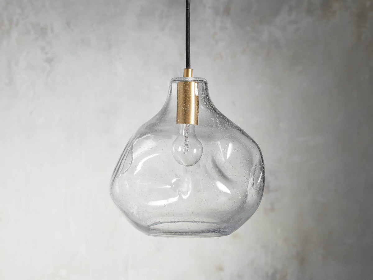 Organic Pebble Glass Pendant Light