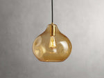 Organic Pebble Glass Pendant Light