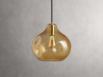 Organic Pebble Glass Pendant Light