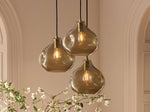 Organic Pebble Glass Pendant Light