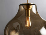 Organic Pebble Glass Pendant Light